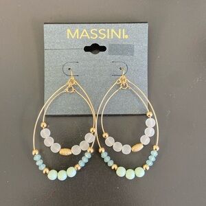 Beaded Hoop Earrings